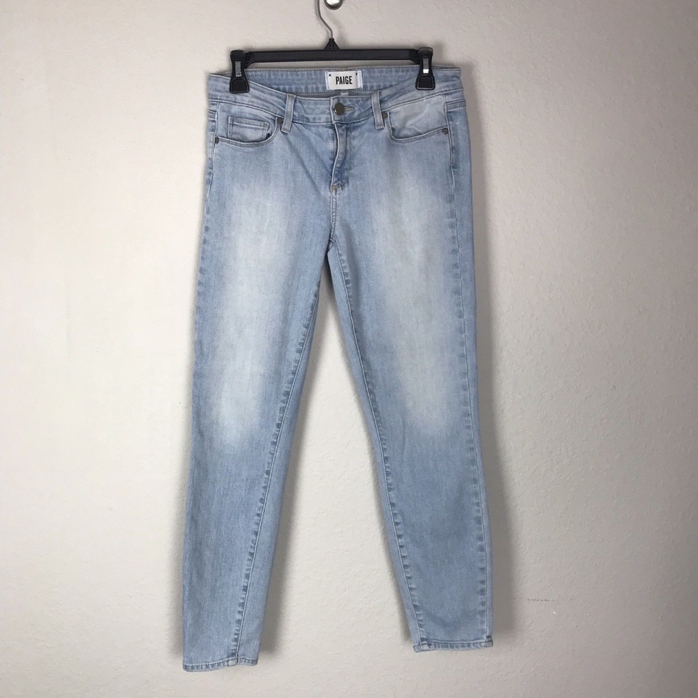 Paige Verdugo Skinny Light Blue Mid Rise 28